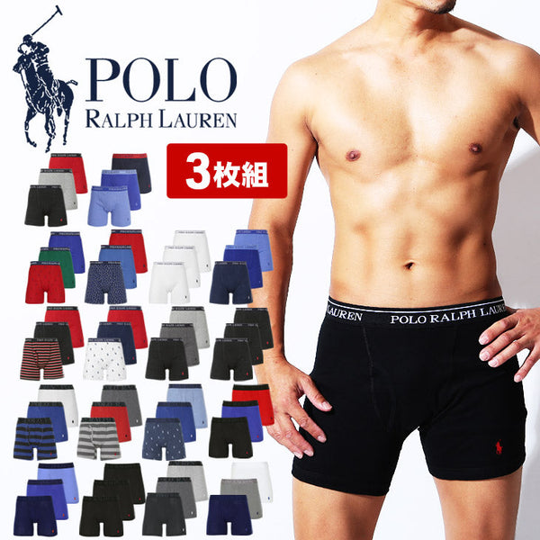 ポロ ラルフローレン POLO RALPH LAUREN 【3枚セット】CLASSIC FIT メンズ ロングボクサーパンツ yearsale_f cts